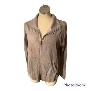 Womens Vineyard Vines Grey Zip Up Sweater M